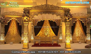 Mariage indien et musulman, ramajwada, Mandap, Royal Rajasthani, en Fiber, style roi asiatique - Product Image 3