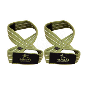 Correas de muñeca para entrenamiento de gimnasia, Logo personalizado OEM, 100% algodón, 8 correas, levantamiento de pesas - Product Image 1