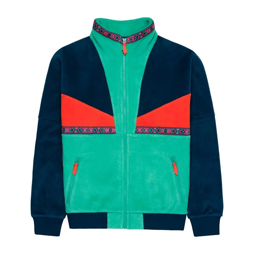 New OEM High Quality Men's Polar Fleece Jackets, Polar Fleece Men's Jackets, Men's Jackets Multicolor Patchwork