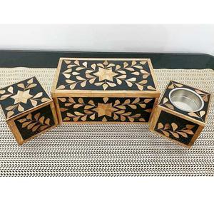 Bandeja de quemador de incienso con caja de almacenamiento para decoración del hogar, bandeja de decoración árabe Mubkhar Bakhoor, acentos Axiom para el hogar, último diseño - Product Image 5