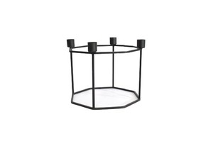 Fer En Métal 8 BRAS De Table Porte-Bougie En Métal Noir De Haute Qualité Décor À La Maison Meilleur Vente Fil De Bougie Pilier - Product Image 2