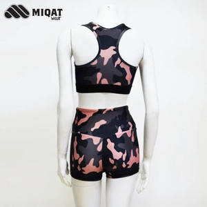 Soutien-gorge imprimé de Yoga et Short, ensemble de sport léger, personnalisé, pour femmes, vente en gros, - Product Image 2