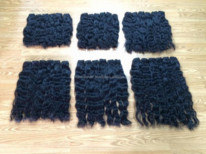 Alibaba — cheveux bruts alignés cuticules, trame ondulée, vente en gros, 2019 - Product Image 5