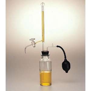 Buretas Automáticas de Vidrio para Laboratorio, de 10 ml a 100 ml, Montadas en un Fuelle de Goma con Depósito, para Fines Experimentales, Más Vendidas - Product Image 6