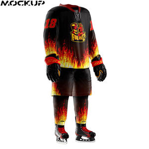 ชุดฮอกกี้น้ำแข็งพิมพ์ลายดิจิทัลราคาส่งถูก 100% โพลีเอสเตอร์ สั่งทำชื่อทีมได้ สำหรับผู้ใหญ่ทุกเพศ คุณภาพสูง ไซส์ใหญ่ - Product Image 3