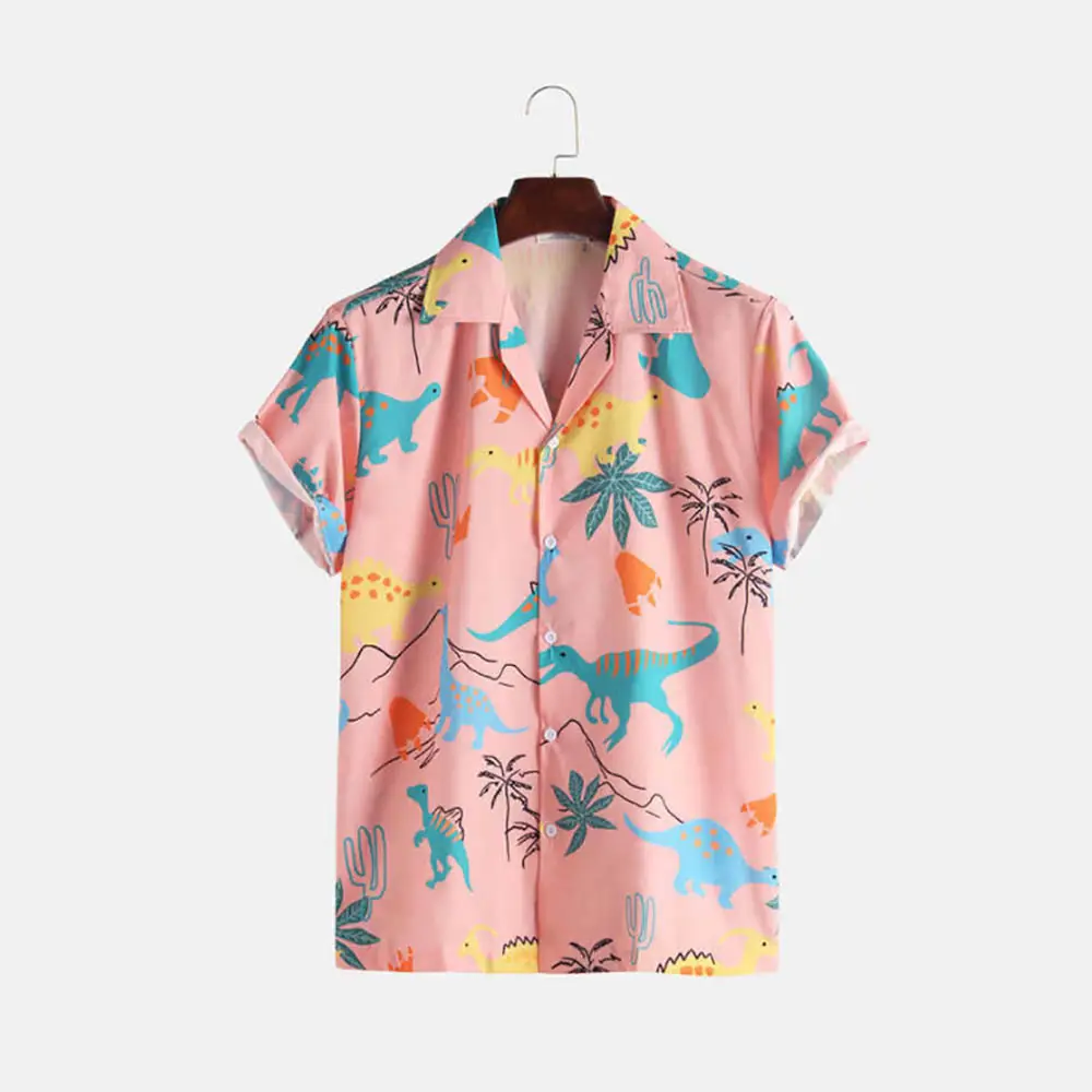Nuovo Design all'ingrosso camicia personalizzata uomo Beach Wear lino/cotone camicie hawaiane Magnum Pi stampa camicie Casual modello solido