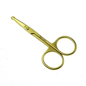 Vente en gros de petits ciseaux à cuticules à bout rond et à lame incurvée en acier inoxydable, couleur personnalisée, options de personnalisation supplémentaires OEM - Product Image 1