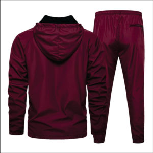 Survêtement unisexe en polaire coupe ajustée, conçu sur mesure, avec propriétés antibactériennes et respirantes, service OEM pour sweat à capuche, veste et bas de survêtement. - Product Image 4