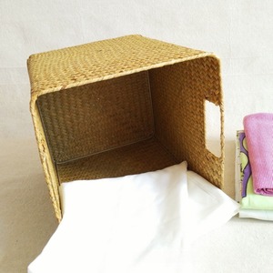 Woven Seagrass Laundry Basket Seagrass <b>Storage</b> Basket <b>Storage</b> of Dirty <b>Clothes</b> <b>For</b> Your Home Eco-friendly Cheap And High Quality - Product Image 4