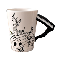 Tasse à musique avec poignée en forme de piano, tasse en céramique
