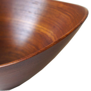 Nogal mariposa de madera tazón de comida - Product Image 2