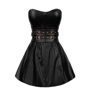 Corsés calados de imitación de cuero para mujer, lencería Sexy a la moda, corsé para vestido, 2021 - Product Image 3