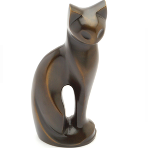 Aluminum <b>Cat</b> Figure Cremation <b>Urns</b> for Pet Ashes <b>Cat</b> Sculpture <b>Urn</b> for Ashes Enamel Coat Cremation Ash Storage Figurine Pet <b>Urns</b> - Product Image 4