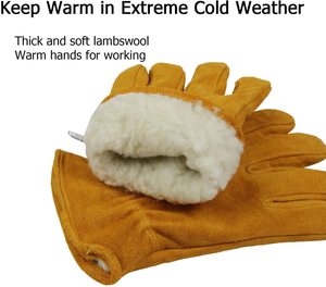 Gants de travail d'hiver, 100 pièces, résistants au froid, multifonctions, Imitation laine d'agneau épaisse, design personnalisé, de haute qualité - Product Image 2