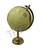 Globo de mapa del mundo náutico con acabado dorado, Decoración de mesa antigua para el hogar y la Oficina, Base de acero y Bol amarillo centrado en la geografía - Product Image 2