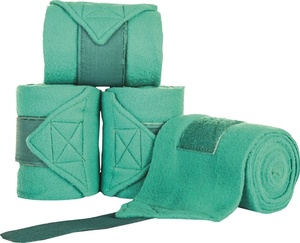 Lovely thick polar fleece horse bandages Equestrian wear custom logo Elastic Velcroo horse leg wrap Set of 4 am614 - Product Image 1