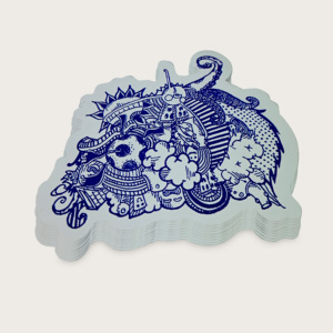 Pegatinas troqueladas con logotipo personalizado al por mayor, Impresión de logotipo individual personalizado, pegatina de vinilo adhesiva troquelada impermeable - Product Image 6