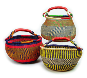 Panier bolga naturel en jonc de mer de haute qualité, fait à la main, écologique avec de beaux motifs, fabriqué au Vietnam, offre spéciale - Product Image 1