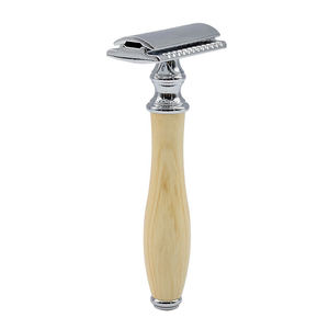 Classic Wooden Material Color Handle Safety Double Edge <b>Razor</b> <b>For</b> <b>Men</b> Barber Straight <b>Razor</b> <b>Men's</b> Shaving - Product Image 3