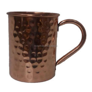 HAMMERED PURE COPPER <b>LARGE</b> <b>MUG</b> - Product Image 1