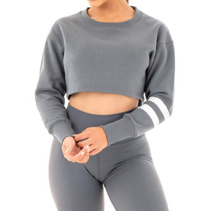 Nouveau mouvement des femmes pull court en gros court athlétique Fitness Gym haut court pour les sports de yoga - Product Image 2