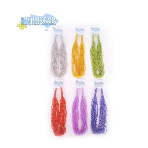 สร้อยคอลูกปัดหลากสีสำหรับผู้หญิงคลาสสิก-ของขวัญสำหรับงานปาร์ตี้ - Product Image 1