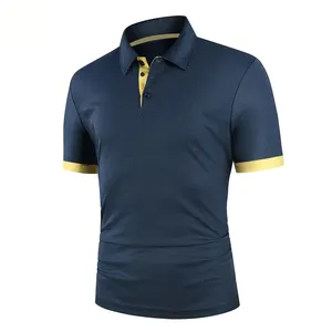 Wholesale Custom Design High Quality Plain Mens Golf Lapel Polo Shirt for Sports Men Casual Smart Embroidery Custom Name