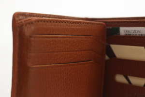 Cartera de piel de cocodrilo de Color marrón auténtica, diseño elegante, hecha en Turquía - Product Image 4