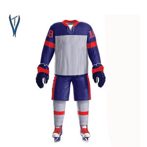 Uniforme de Hockey sobre Hielo de Poliéster 100% Transpirable y Cómodo, de Calidad Superior, con Diseño de Logotipo Personalizado, Último Modelo, Venta Directa de Fábrica - Product Image 2