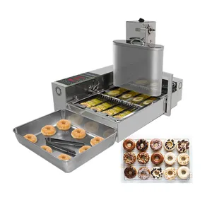 Yüksek kaliteli mini otomatik çörek makinesi ticari fritöz maquina para hacer dedonas çörek donuts maker topu yapma makineleri