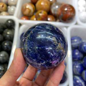 Elegante ágata al por mayor Sodalita curación bolas de cristal pulido estilo Feng Shui Palma piedra péndulo estatuilla piedras preciosas - Product Image 2