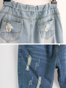 Pantalon/pantalon en jean exclusif pour femme avec doublure intérieure et effet Super meulage du Bangladesh - Product Image 6