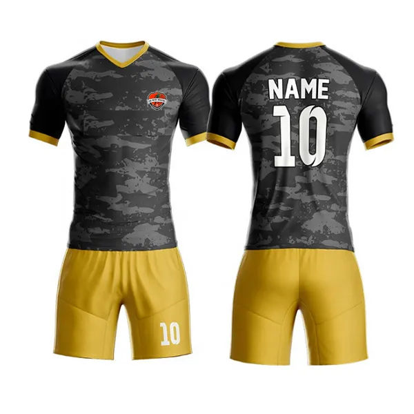 Nuovo Design più economico personalizzato calcio uniforme jersey 2021/22 uniformi di calcio uomini + bambini set