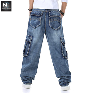 Pantalons cargo décontractés pour hommes grands, pantalons en denim amples et tendance, grande taille pour hommes par NEEDS OUTDOOR - Product Image 2