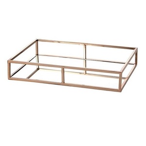 <b>Rectangle</b> Shape <b>Mirror</b> Serving Tray Premium Quality Handmade Designer Platter Classic Stylish Fancy New <b>Mirror</b> Serving Tray - Product Image 6