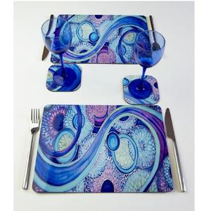 ได้รับการรับรองจากผ้าฝ้ายออแกนิกขนาด13x19 150GSM เสื่อปูโต๊ะแบบปักที่มีน้ำหนักเบาได้รับการรับรองจากอินเดีย - Product Image 1