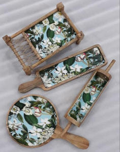 2022 nouvelle planche à découper en bois ronde personnalisée bloc à découper en bois et résine de l'Inde pour une utilisation en cuisine produit de cuisine à domicile - Product Image 5