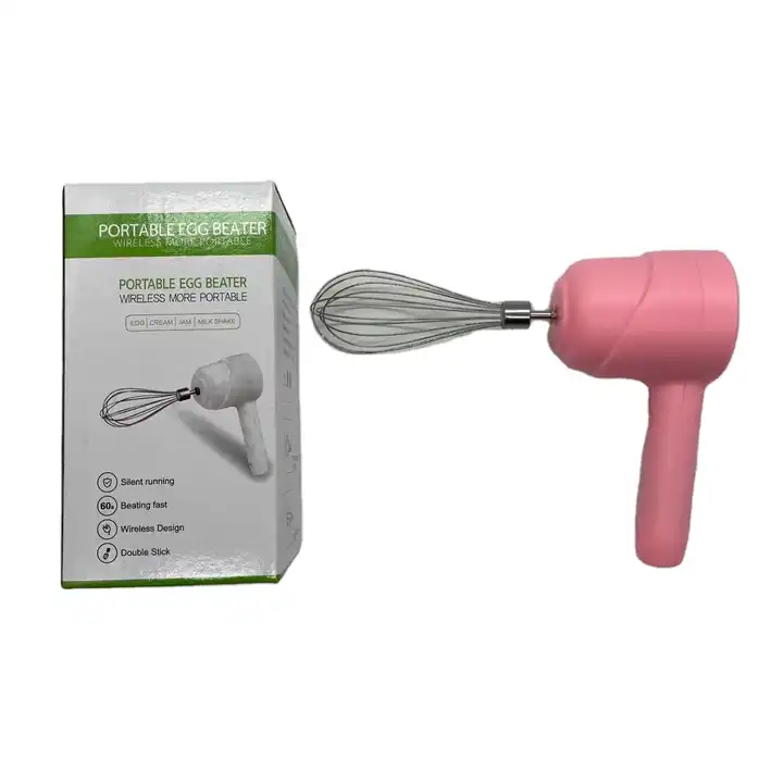 Mini Stainless Electric Handheld Egg Beater Household Kitchen