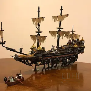 Bakstenen Blok Piratenschip Serie Stille Mary 16042 71042 2300 + Stuks/Set Caribbeans Movie Model Bouwstenen Voor kids Geschenken