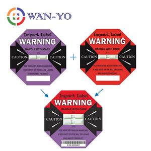 Étiquette d'indicateur de choc/impact double montre expédition dissuader la mauvaise manipulation - Product Image 3