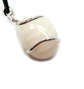 Colgante de Piedra Jade blanco pebbel colgante curativo piedra colgante caído cristal piedra preciosa ágata collar mayorista - Product Image 5