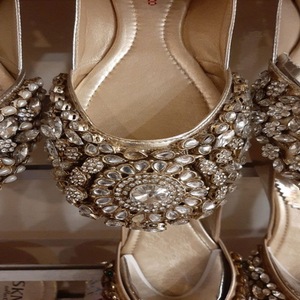 Zapatos Khussa para mujer, tendencia de moda plana ligera para Primavera, estilo pakistaní e indio - Product Image 3