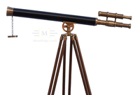 Premium Qualité 39 "Au Sol Antique En Laiton En Cuir Griffith Astro double barillet Télescope avec trépied stand