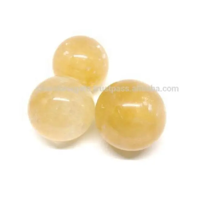 crystal sphere ball Honey Calcite crystal sphere stone ball gemstone natural stone healing crystal Wholesaler