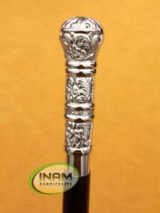 <b>Vintage</b> quality wooden walking <b>stick</b> with oval long handle / Wooden walking canes with brass long knobe handle - Product Image 3