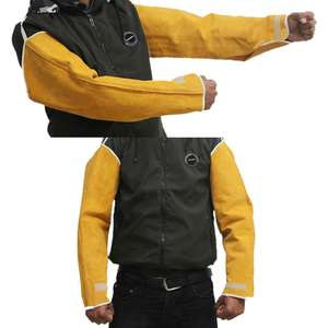 Mangas de brazo de soldadura Producto DE SEGURIDAD Producto DE TRABAJO Vaca Split Propósito DE TRABAJO Mangas de soldadura de cuero Mangas ignífugas - Product Image 3