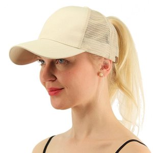Sports Baseball Snapback Casquettes ajustées Plaine Plage Personnalisé Blanc Respirant Imperméable Unisexe Queue de Cheval Chapeaux - Product Image 1