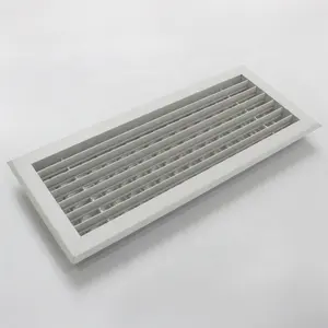 Hvac PVC Plastic Double Deflection Air Outlet Vent Grille