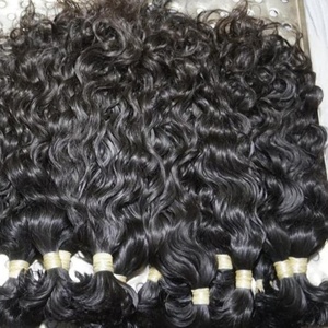 Cabello Humano Rizado Natural Indio - 100% Virgen Remy de Primera Calidad, 20 Pulgadas de Largo - Product Image 1