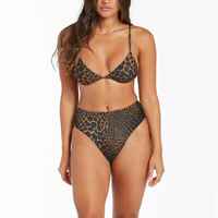 Ensemble bikini 2 pièces brésilien 2025 pour femme, maillot de bain sexy, service OEM, motif léopard, logo frontal, robe de fitness personnalisable